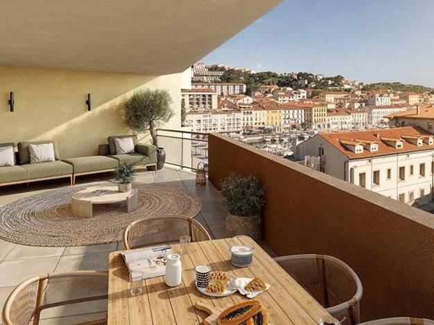 Appartement à vendre - neuf 203 000 € 2 pièces 39,6 m² Étage 2/4 dès le 01/07/2027 Centre Ville Port Port-Vendres 66660