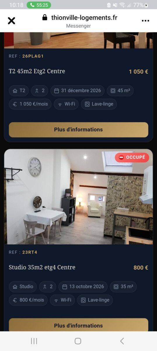 Appartement 1 pièce 20 m² · à Thionville · 20 m² · 750 €