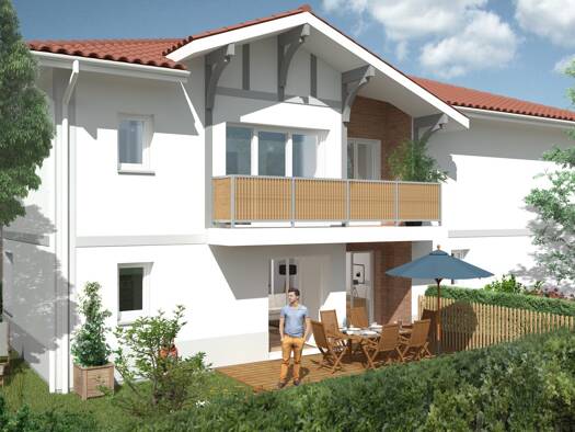 Appartement à vendre - neuf 264 000 € 3 pièces 2 chambres 61,8 m² 1er étage La Plage-Bourg Biscarrosse 40600