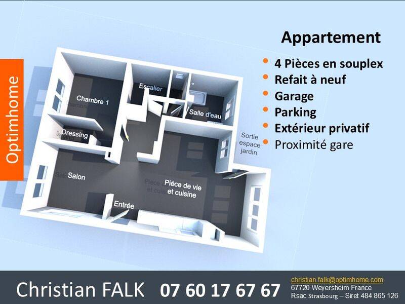 Appartement 4 pièces 85 m² · à Weyersheim · 85 m² · 268 000 €