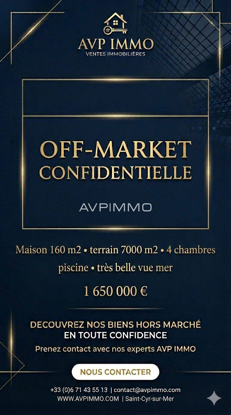 Maison 5 pièces 160 m² · à La Cadière-d'Azur · 160 m² · 1 650 000 €