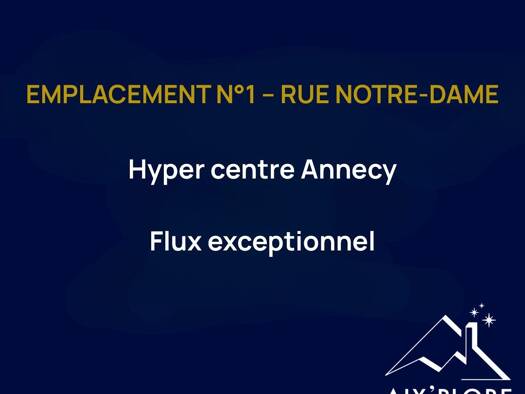 Restaurant à vendre Fonds de commerce 165 000 € 18 m² d'espace de restauration Gare Annecy 74000