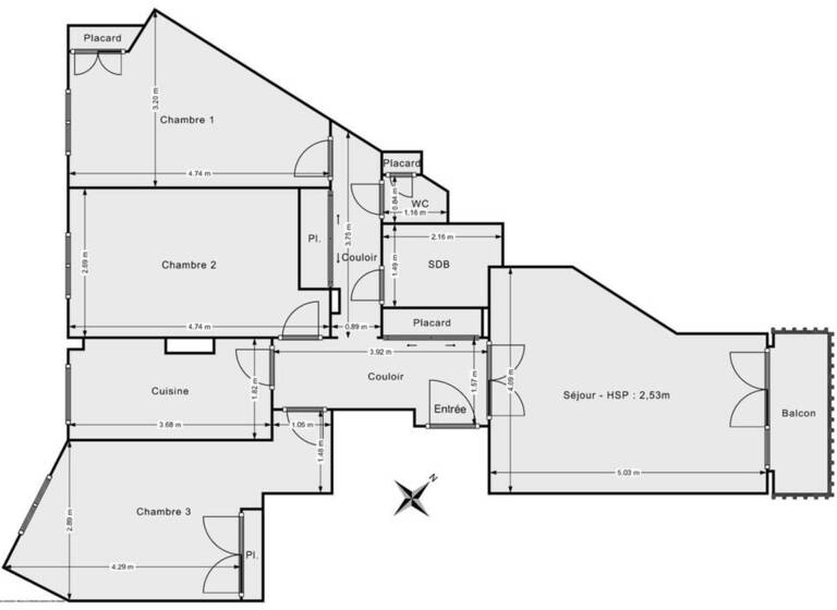 Appartement à vendre 735 000 € 4 pièces 3<br/>chambres 75 m²<br/>superficie 3/8<br/>étage Nation-Alexandre Dumas Paris 11ème 75011