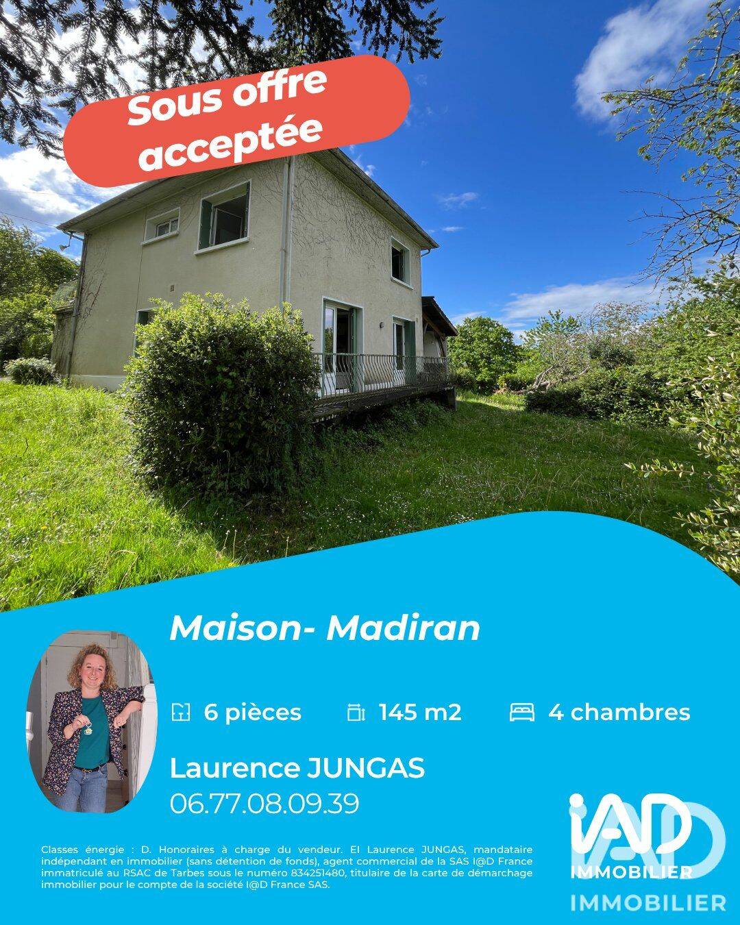 Maison 6 pièces 145 m² · à Madiran · 145 m² · 163 000 €