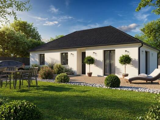 Terrain avec maison neuve à vendre 191 181 € 2 pièces 1 chambre 59 m² 783 m² de terrain Saint-Loup-de-Varennes 71240