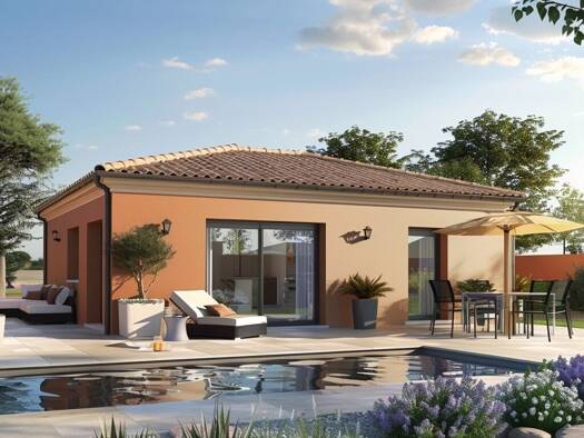 Terrain avec maison neuve à vendre 294 000 € 4 pièces 3 chambres 85 m² 410 m² de terrain Langlade 30980