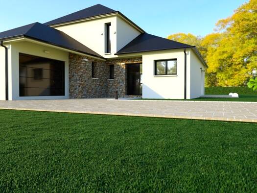 Terrain avec maison neuve à vendre 303 000 € 6 pièces 4 chambres 140 m² 425 m² de terrain Creully 14480