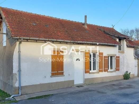 Maison à vendre 65 000 € 4 pièces 2 chambres 51 m² 239 m² de terrain Oizon 18700