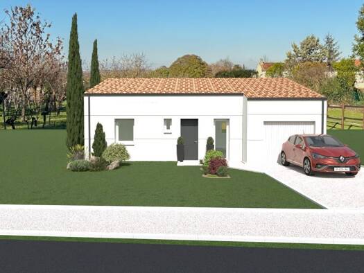 Terrain avec maison neuve à vendre 163 781 € 3 pièces 2 chambres 75 m² 947 m² de terrain Authon-Ébéon 17770