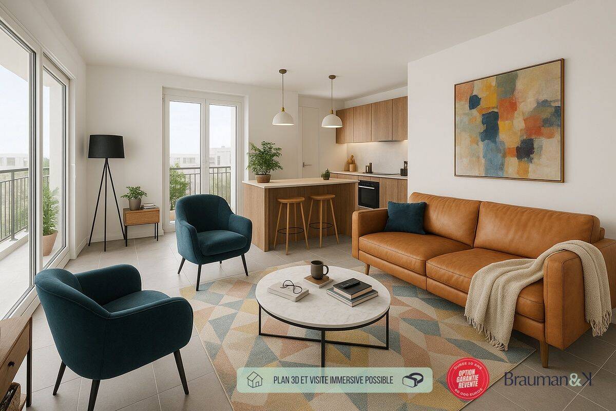 Appartement 4 pièces 85 m² · à Saint-André-lez-Lille · 85 m² · 315 000 €