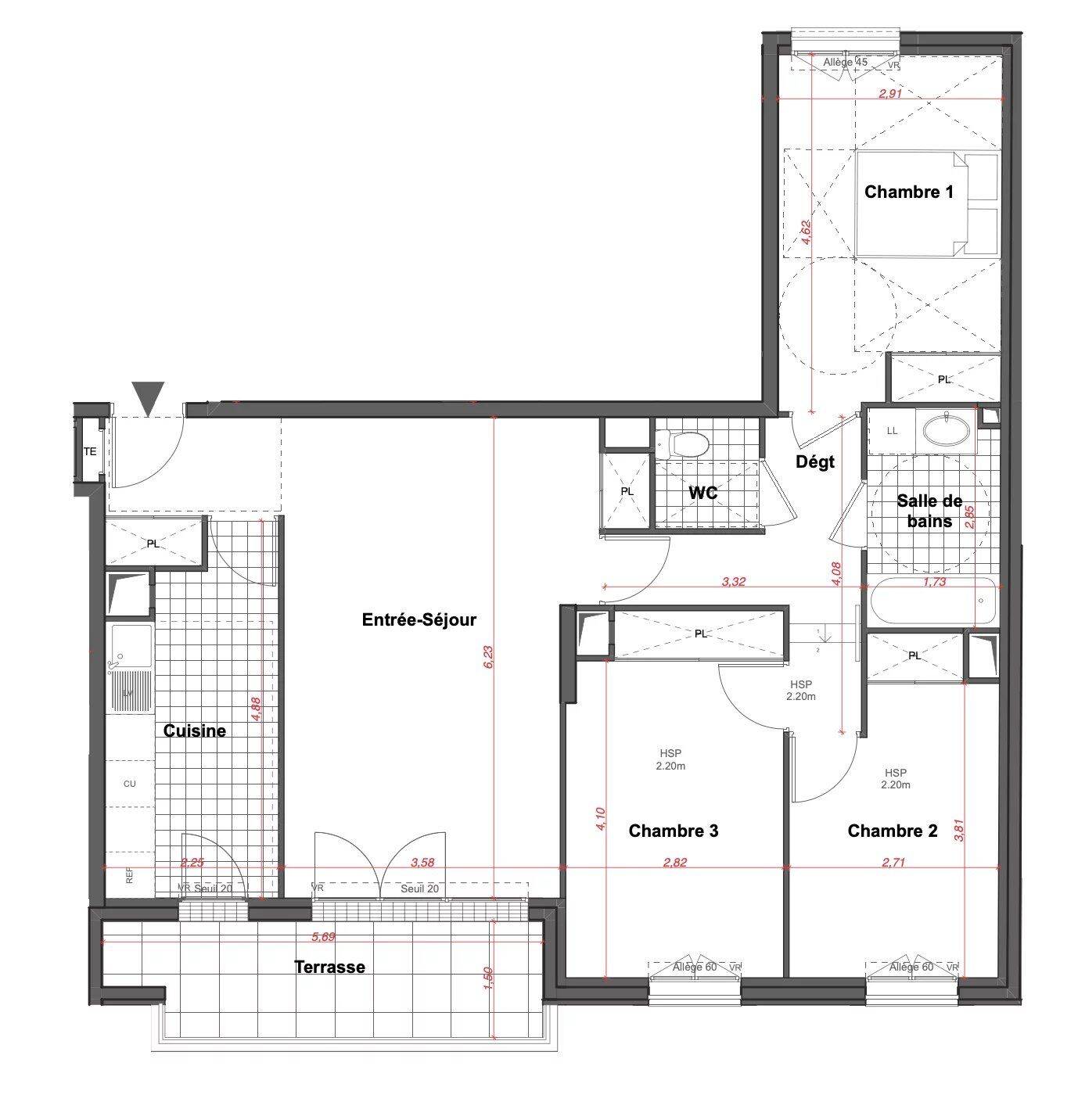 Appartement 4 pièces 96 m² · à Le Perreux-sur-Marne · 96 m² · 526 700 €