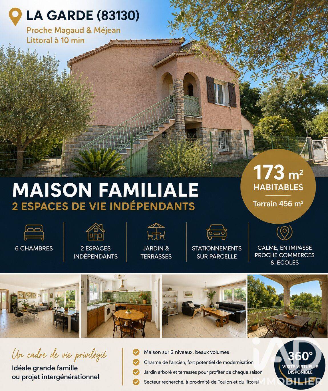 Maison 7 pièces 173 m² · à La Garde · 173 m² · 766 800 €