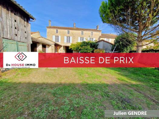 Maison à vendre 198 000 € 14 pièces 6 chambres 337 m² 3 151 m² de terrain Brioux-sur-Boutonne 79170