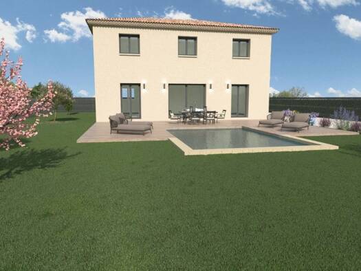 Terrain avec maison neuve à vendre 530 000 € 4 pièces 4 chambres 110 m² 691 m² de terrain Sud RN Puget-sur-Argens 83480