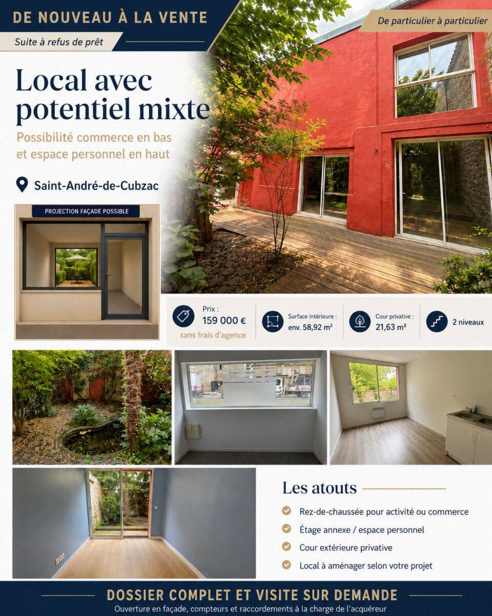 Appartement 4 pièces 58 m² · à Saint-André-de-Cubzac · 58 m² · 159 000 €