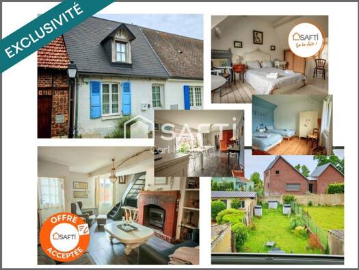 Maison à vendre 339 000 € 3 pièces 2 chambres 81 m² 209 m² de terrain Saint-Valery-sur-Somme 80230