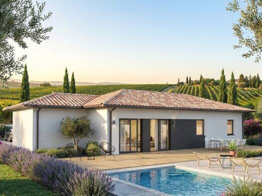 Terrain avec maison neuve à vendre 231 300 € 4 pièces 3 chambres 98 m² 1 189 m² de terrain Prudhomat 46130