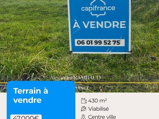 Terrain constructible viabilisé à vendre 47 000 € 430 m² de terrain Saint-Marc-le-Blanc 35460