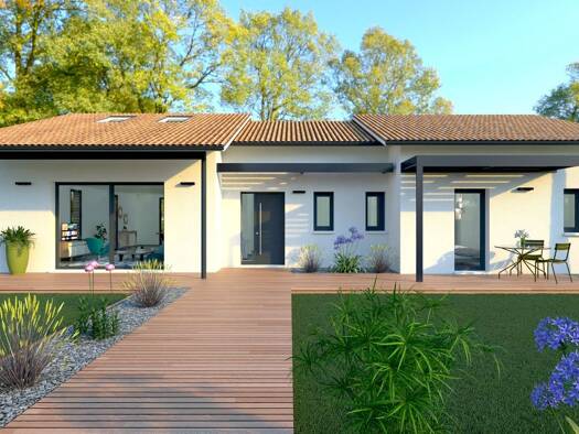 Terrain avec maison neuve à vendre 384 154 € 5 pièces 4 chambres 125,5 m² 690 m² de terrain Villegouge 33141