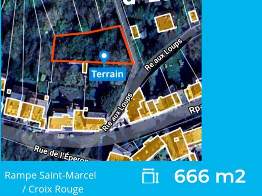 Terrain à vendre 3 900 € 666 m² de terrain Gare Saint Marcel Laon 02000