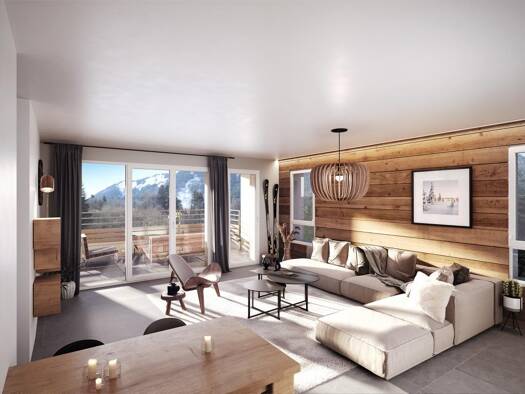 Appartement à vendre - neuf 274 000 € 2 pièces 1 chambre 56 m² Étage 3/3 Saint-Jean-d'Aulps 74430