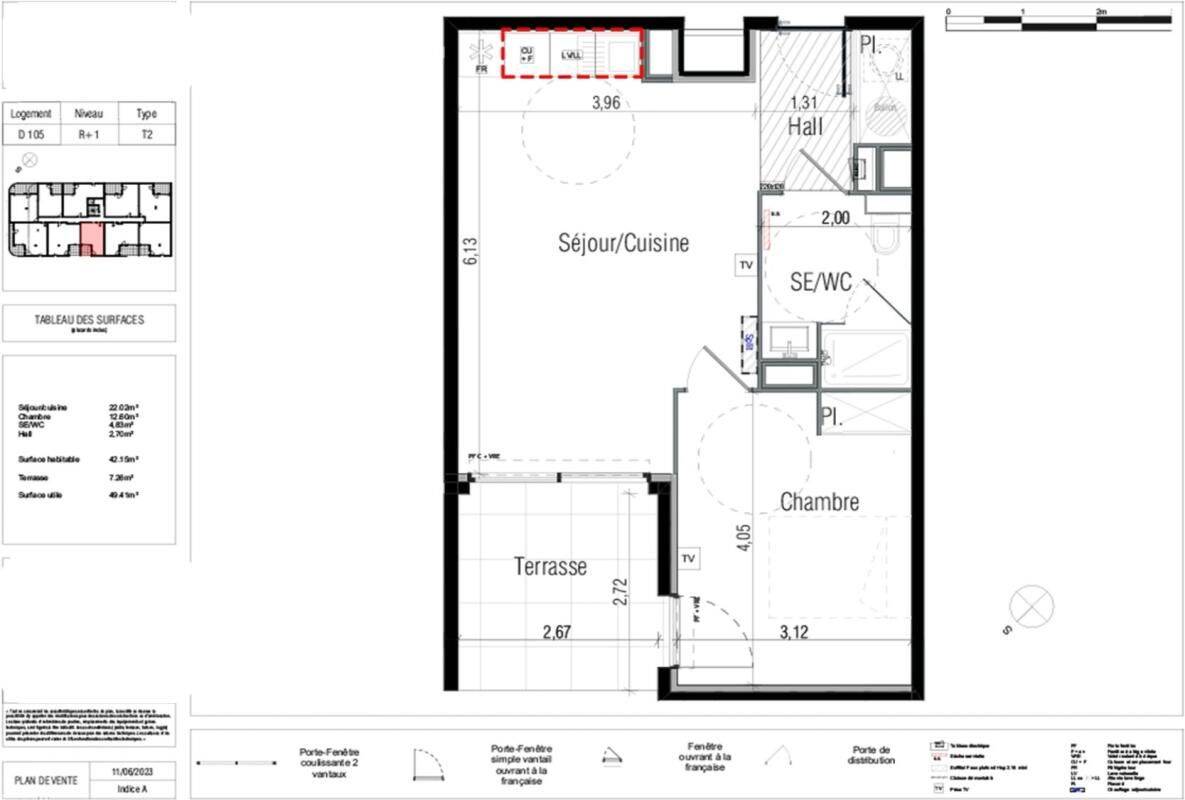 Appartement 2 pièces 49 m² · à Béziers · 49,4 m² · 655 €