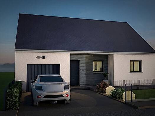 Terrain avec maison neuve à vendre 186 000 € 3 pièces 2 chambres 69 m² 171 m² de terrain Ercé-près-Liffré 35340