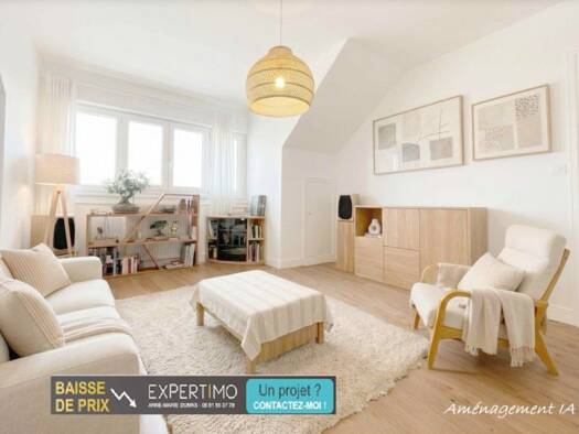 Appartement à vendre 339 000 € 3 pièces 2 chambres 63 m² Étage 4/4 Porchefontaine Versailles 78000