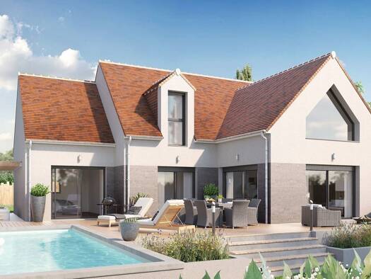 Terrain avec maison neuve à vendre 317 927 € 5 pièces 4 chambres 164 m² 465 m² de terrain Sainte-Maure-de-Touraine 37800