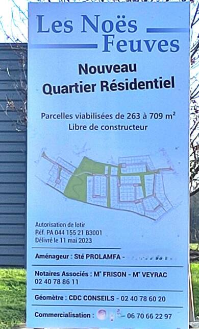 Terrain à vendre 60 700 € 348 m² de terrain Saint Colomban 44310