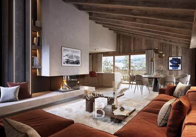 Duplex à vendre 3 860 000 € 5 pièces 4 chambres 166 m² Dernier étage, Étage 2/2 Megève 74120