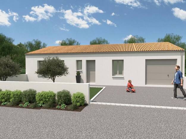 Terrain avec maison neuve à vendre 287 000 € 4 pièces 3 chambres 83 m² 302 m² de terrain Bourgneuf 17220