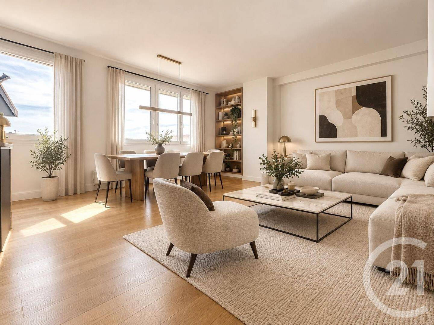Appartement 2 pièces 60 m² · à Paris 20ème Arrondissement · 59,8 m² · 551 000 €