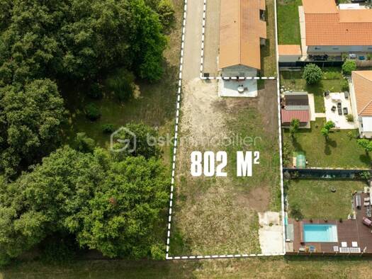 Terrain constructible viabilisé à vendre 178 000 € 803 m² de terrain Ludon-Médoc 33290