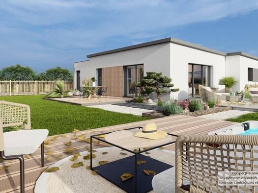 Terrain avec maison neuve à vendre 244 000 € 5 pièces 3 chambres 98 m² 450 m² de terrain Canick-La Vache Blanche-Le Drennec Landivisiau 29400