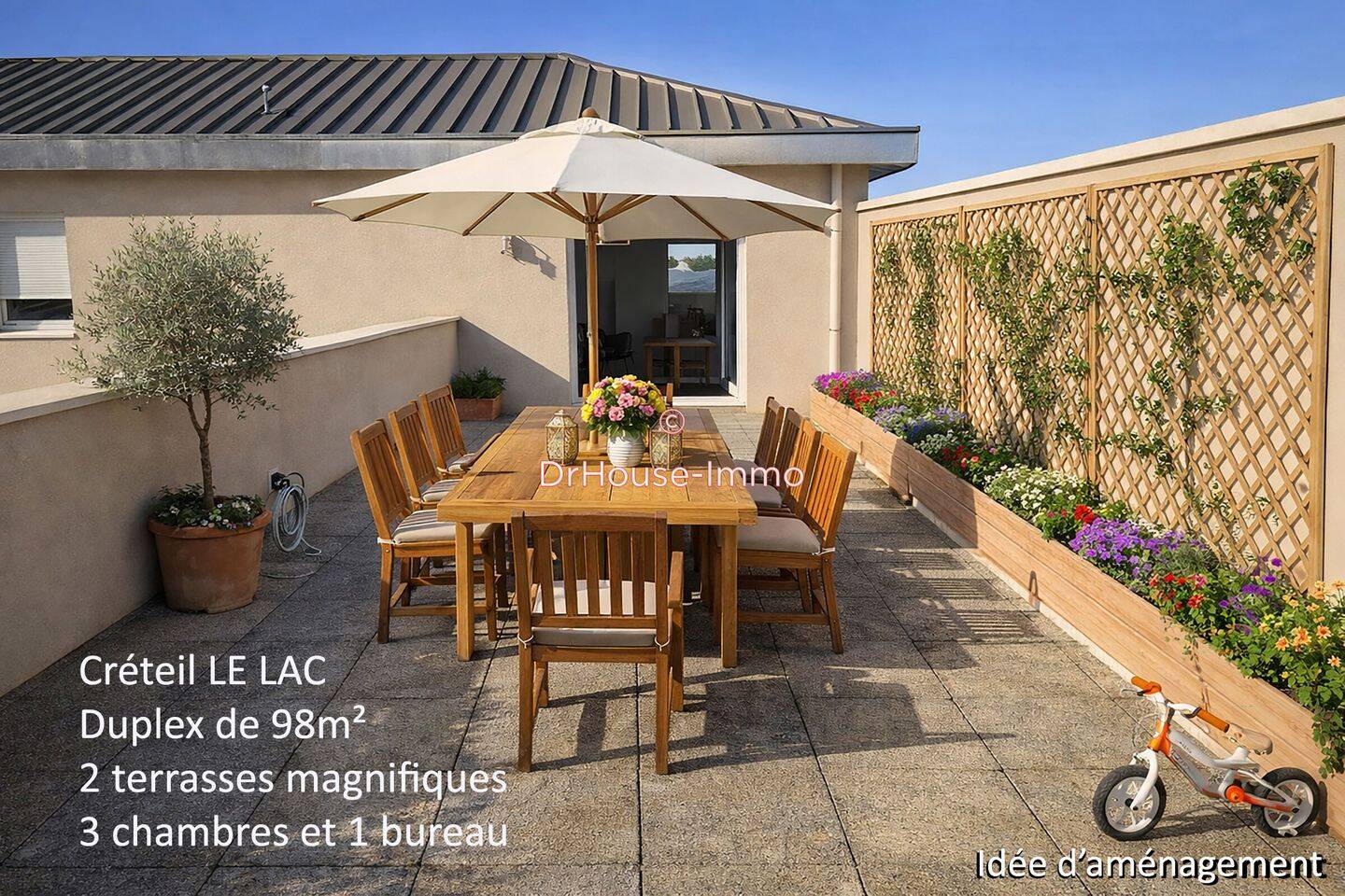 Appartement 4 pièces 98 m² · à Créteil · 98 m² · 422 500 €