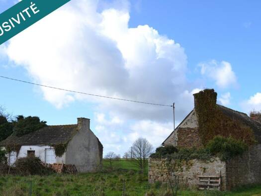 Maison à vendre 69 000 € 3 pièces 1 chambre 75 m² 2 997 m² de terrain Plouvorn 29420