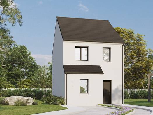 Terrain avec maison neuve à vendre 259 900 € 3 pièces 2 chambres 72 m² 277 m² de terrain Trait Union Aubergenville 78410