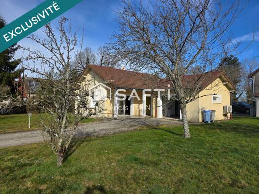 Maison de plain-pied à vendre 210 000 € 3 pièces 2 chambres 73 m² 1 000 m² de terrain Nogna 39570