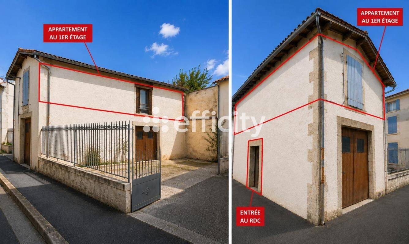 Appartement 3 pièces 64 m² · à Saint-Jean-d'Angély · 64 m² · 120 000 €