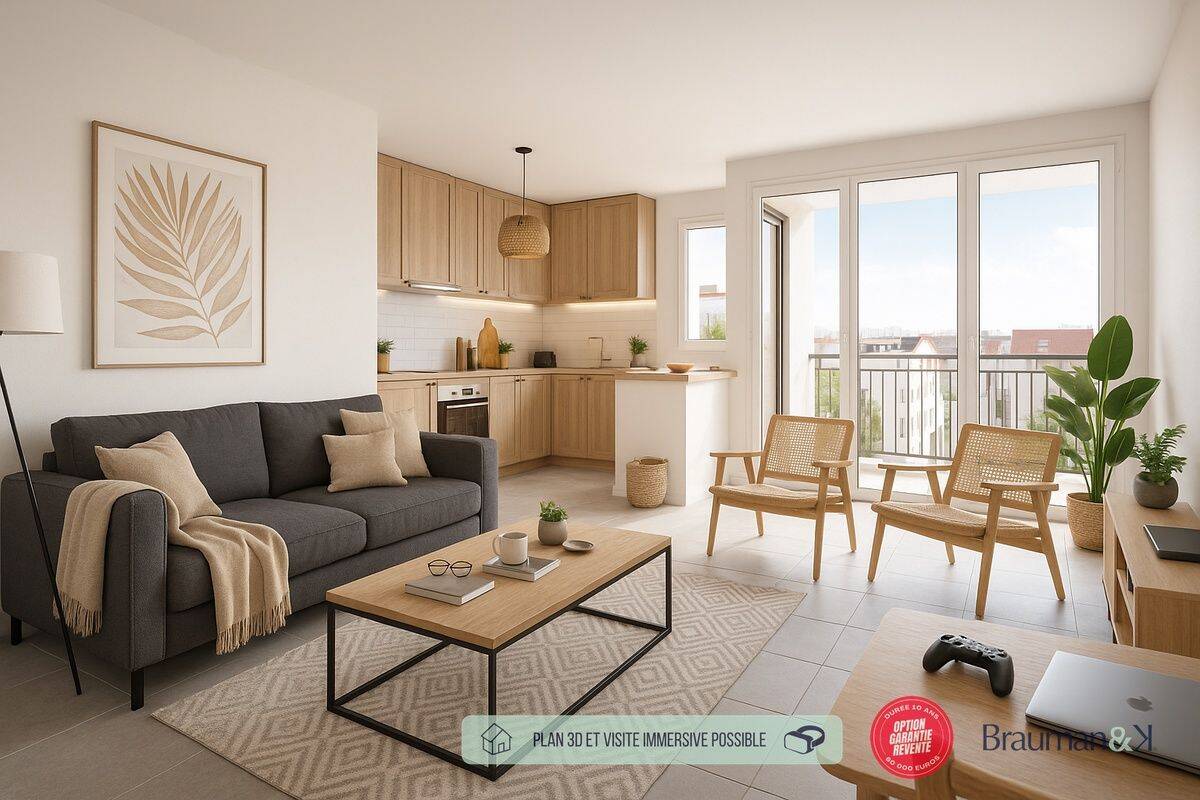 Appartement 3 pièces 56 m² · à Orléans · 56 m² · 197 813 €