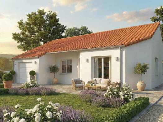 Terrain avec maison neuve à vendre 208 500 € 5 pièces 4 chambres 98 m² 1 952 m² de terrain Varennes-sur-Allier 03150