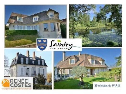 Maison en viager occupé Bouquet 433 340 € 8 pièces 4 chambres 202 m² 1 590 m² de terrain Saintry-sur-Seine 91250