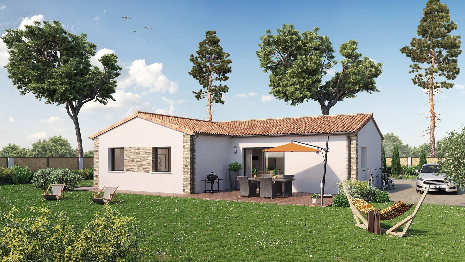 Terrain+Maison à Castelnau-Chalosse 3 chambres