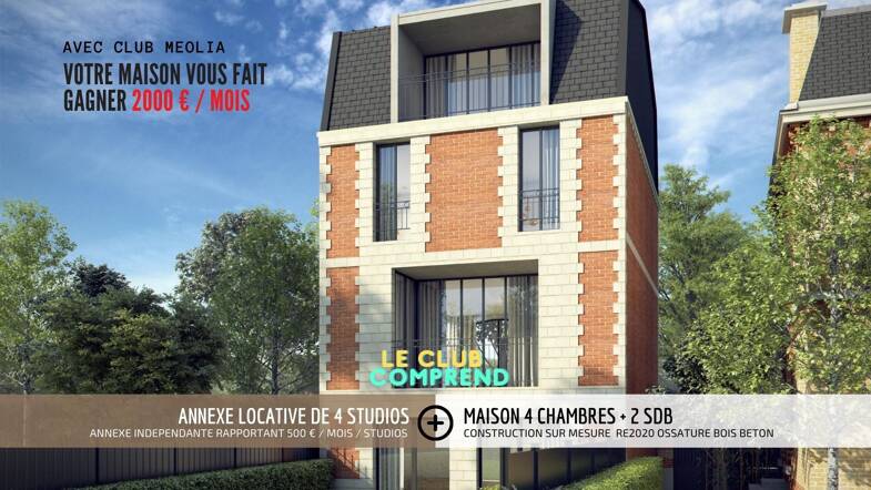Maison à construire avec terrain à vendre 620 000 € Charentonneau Maisons-Alfort 94700