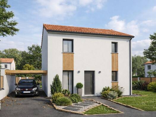 Terrain avec maison neuve à vendre 313 796 € 4 pièces 3 chambres 90 m² 320 m² de terrain Sainte Marie Pornic 44210