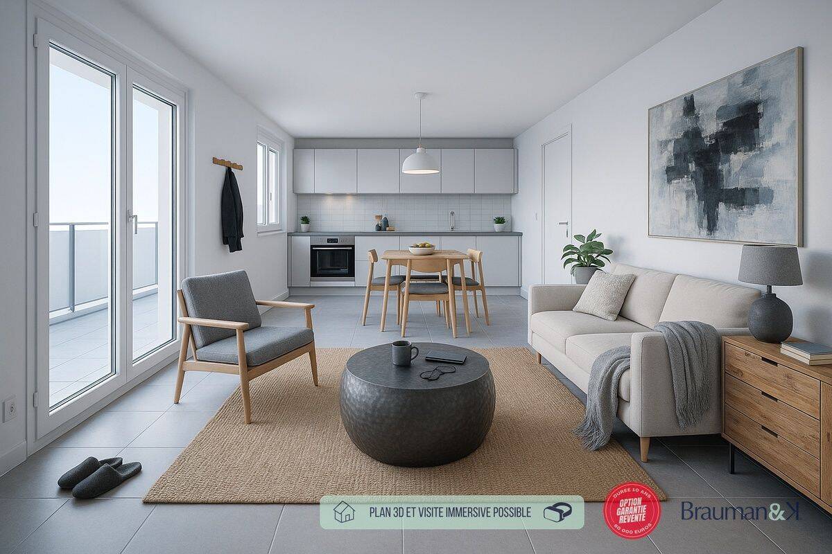 Appartement 2 pièces 43 m² · à Saint-Nazaire · 43 m² · 162 646 €
