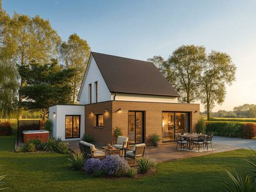 Terrain avec maison neuve à vendre 328 605 € 4 pièces 3 chambres 125 m² 1 017 m² de terrain Pont-Croix 29790