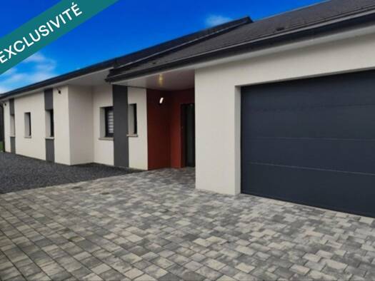 Maison de plain-pied à vendre 412 000 € 6 pièces 4 chambres 162 m² 792 m² de terrain Moineville 54580