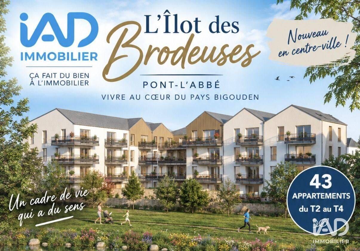 Appartement 3 pièces 61 m² · à Pont-l'Abbé · 61 m² · 239 000 €